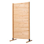 VEVOR Wooden Privacy Screen,36" W x 73" H Outdoor Privacy Screen, Freestanding Wood Privacy Panel with Stand,Outdoor Divider for Balcony Patio Lawn Garden