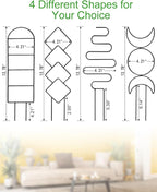 4 Pack Indoor Climbing Plant Trellis, Small Trellis for Potted Plants Outdoor, Metal Garden Trellis Plant Support Trellis with Different Patterns for Vine Ivy Flower (Black)