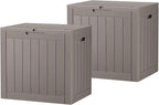 KAMABOKO 32 Gallon Outdoor Storage Box 2 Pack All-Weather Deck Box - Image 9