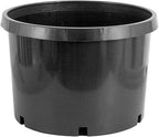 Pro Cal 10 Gallon Premium Nursery Plastic Planter Flower Herb Vegetable Garden Grow Pots with Drainage Holes for Outdoor and Indoor Use, Black, 5 Pack