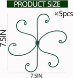 Monstera Plant Stem Support 5 Pcs - 7.5” Indoor Plant Stabilizer Holder for Monstera & Climbing Plants - Durable, Lightweight, Easy to Use for Optimal Growth & Stability - Home Décor Friendly
