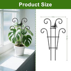 Coomin 14.5 Butterfly Indoor Plant Trellis for Potted Plants, Small Metal House Plant Trellis for Climbing Plants, Climber Plant Support for Hoya Pothos Ivy, 2p