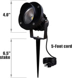 Spotlight for Outdoor 120V 20W Warm White - Waterproof Spotlight Outdoor Ideal for Garden, Flag, House, Yard, Christmas, Halloween - Perfect Spot Lights for Any Weather