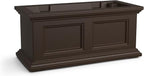 Mayne Fairfield 2-Foot Window Box – Self-Watering, Weather-Resistant Planter for Flowers – Durable Design for Outdoor Use, Perfect for Windows