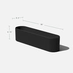 Veradek Demi Series Window Box Planter - Long Planter Box for Windowsill/Balcony | Durable Plastic-Stone Composite Material | Modern Décor for Flowers/Herbs