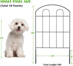 Decorative Garden Fence Outdoor 24in x 10ft Coated Metal RustProof Landscape - Image 2