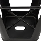 Devoko Metal Bar Stools 24" Indoor Outdoor Stackable Barstools Modern Style Industrial Vintage Counter Bar Stools Set of 4 (24 inch, Black)