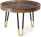 Plant Stand Indoor Outdoor, Mid Century Style Walnut Wood Color Plant Stand,Waterproof Design Modern Plant Table,Easily Assemble Come With Tools,Nice For Room Decor (M)