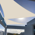 SUNNY GUARD Custom Size 5'x6'x7.8' Butter Cream Sun Shade Sail Triangle UV Block Shade for Backyard Yard Patio Deck Garden(Customized)