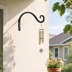 BOLITE Plant Hangers Outdoor Indoor, 12 Inch Wall Plant Hooks, Metal Bird Feeder Hanger for Hummingbird Feeders, Planters, Lanterns, Wind Chimes, Home Decor, 2 Pack, Black, Gifts for Women Men