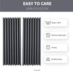 Waterproof Outdoor Curtain W105 x L108 - Grommet Top Sunlight Blocking Window Treatment Drapes Blackout Curtains for Home Bedroom Living Room Patio Porch Pergola Cabana Gazebo ( 2 Panels)