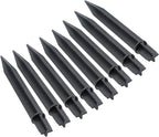 8PCS Torch Stake 8.26 Inch Pathway Light Stake Plastic Path Light Replacement ABS Plastic Stake Solar Stake for Garden, Pathway Lamps(Head Mounting Dia 0.82 Inch)