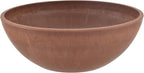 PSW Pot Collection M30TC 8-inch Plastic/Stone/Wood Composite Low Bowl Planter – No Drainage Hole (Drillable), Shallow Indoor/Outer Pot for Succulents, Bonsai, Fairy Gardens, Herbs, Terra Cotta Color