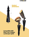 In-Ground Light Replacement Stake, 8 Inch PVC, 1/2 Inch NPT Thread