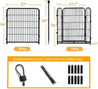 36 in Garden Fence, Wide Gate Low Threshold, 10 Panels Total 22.1 Ft Heavy Duty - Image 4