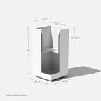 Veradek Block Series Pedestal Planter - Tall Planter for Indoor or Outdoor Front Porch | All-Weather Use with Removable Insert Bucket | Modern Décor for Flowers, Tall Trees, Faux Plants