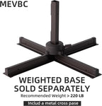 10 X 13 FT Cantilever Outdoor Patio Umbrella with Led Lights Large Heavy Duty 360° Rotation Double Top Offset Rectangular Umbrellas for Backyard Garden Pool Outside Deck, Fog Grey