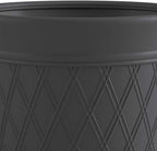 Suncast 8 Pack 14" x 12" Round Resin Decorative Weatherproof Outdoor Hideaway Standard Garden Hose Storage Pot with Drainage Holes, Gray