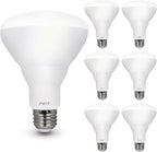 Feit Electric BR30 LED Light Bulbs, 100W Equivalent, Dimmable, E26 Standard Base, 80 CRI, 1400 Lumens, 3500K Neutral White, 120V, 10 Years Lifetime, Damp Rated, 6 Pack, 100BR30DM83510KLED/6