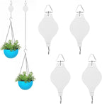 4PCS Plant Pulley Retractable Pulley Plant Hanger Hanging Flower Basket Hook Hanger for Garden Baskets Pots and Birds Feeder in Different Height Lower and Raise
