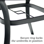 Patio Dining Square Table Outdoor Steel Table - Image 7