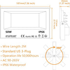 MELPO Led Flood Light 500W Equivalent, RGBW Led Outdoor Lights Colored Floodlight with Remote,50W,5000ML 2700K,120 Colors, Timing, Dimmable, Custom Modes, Landscape Lighting (4 Pack)