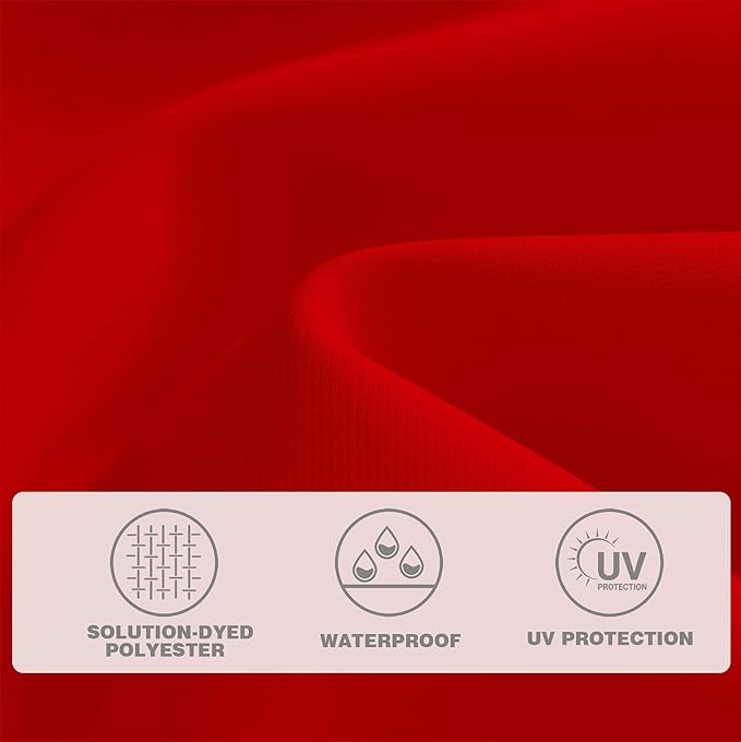 AreShark 9 FT Patio Umbrella for Outdoor, Outdoor Umbrella with Push Button Tilt and Crank, Outdoor Patio Umbrellas with 8 Sturdy Ribs for Market, Garden, Deck, Backyard, Pool (Cherry Red)