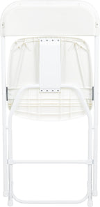 Flash Furniture Hercules Series Plastic Folding Chair - White - 20 Pack 650LB Weight Capacity Comfortable Event Chair-Lightweight Folding Chair