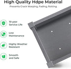 TT Nature HDPE Raised Garden Bed with Legs, Outdoor Elevated Planter Box for Vegetables, Herbs & Flowers, Weather-Resistant Raised Garden Beds for Patio, Balcony & Backyard Gardening