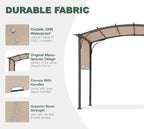 85''x 208'' Universal Doubleton Steel Pergola Replacement Cover for Pergola L-PG080PST, (Light Beige)
