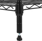Amazon Basics 5-Shelf Tower Adjustable Storage Shelving Unit for Garage, Rust-Resistant Steel, 150 lbs Per Shelf, 16"W x 16"D x 54"H, Black