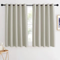 Short Cafe Curtain 54 inch Length – Natural, 1 Panel, W66 x L54