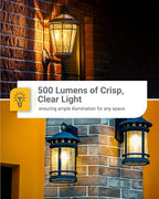 Sunco 6 Pack Dusk to Dawn LED Outdoor Light Bulb B11, Edison Filament Candelabra Bulbs for Porch Lighting, 500 LM, 5W (40W Equivalent), 5000K Daylight, E12 Base, Photocell Sensor UL