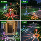 Solar Outdoor Lights, 10 Pack Solar Pathway Lights Outdoor Waterproof, Stainless Steel Stake Lighting for Garden Yard Path Walkway Driveway Patio Lawn Outside Decor,Color Changing