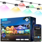 Govee Permanent Outdoor Lights Pro, 200ft with 120 RGBIC LED Lights for Daily and Accent Lighting, 75 Scene Modes for Outdoor Decor, IP67 Waterproof, Works with Alexa, Google Assistant, Matter, Black
