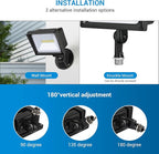 DEWENWILS 2 Pack 34W Flood Lights Outdoor, 3200 LM Super Bright(400W Halogen Equivalent) IP65 Waterproof Knuckle Mount LED Flood Light, 5000K Led Security Light for Landscape, Garden, Yard, Garage