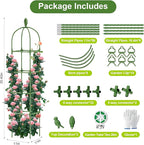 2 Pack Garden Obelisk Trellis, 70IN Tall Plant Support for Climbing Vine, Metal Covered Plastic Rustproof Heavy Duty Rose Trellis Indoor Outdoor (Green, 70 * 11.8 * 11.8IN（H*W*L）)