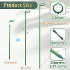 Telescoping Plant Stakes,7Pcs 14.3In to 25In Adjustable Monstera Plant Support Orchid Sticks with Clips, Plant Sticks Support Tall for Monstera,Orchids,Tomatoes,Vines & Indoor Outdoor Plants