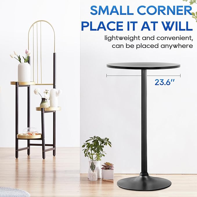 Bistro Pub Table 2 Pack 40 Inch Height Cocktail Table Round – 40in