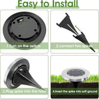 INCX 4.6 inch Solar Lights Outdoor Waterproof, 16 Pack Solar Light for Outside, Garden Lights Landscape Lighting for Patio Pathway Lawn Yard Deck Driveway Walkway, Cold White