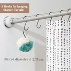 30 Pack 3.7 inch Length S Hooks Black Steel S Shaped Hooks for Hanging Jeans Pans Pots Plants Bags Towels Kitchen Closet Hooks Hanger, Fit The Rod Dia Less than1 inches