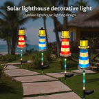 Solar Garden Lights Outdoor Decorations, 4 Packs Lighthouse Waterproof, Lights walkways Garden Decor for Outside Landscape Light, for Yard, Patio, Pathway Decor, Gifts