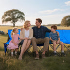 VEVOR Portable Folding Bench, 8 Seat Foldable Soccer Bench with Side Pockets and Carrying Bag, Lightweight Sideline Seating with Back Rest for Football, Baseball, Camping, Outdoor Events, Blue