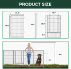 FXW Garden Fence Outdoor for The Yard – 45in x 18.2ft Heavy Duty Metal Animal - Image 2