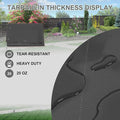 Outdoor Curtains, 20 Oz Vinyl, 96 x 84 in, Dark Gray, Rustproof Grommets