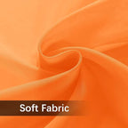 SpaceDresser Waterproof Outdoor Sheer Curtains for Patio - 4 Panels Rod Pocket Indoor Voile Sheer Curtain for Living Room,52W x 84L inch, Orange
