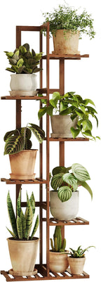 Bamworld Bamboo Plant Stand Indoor 6 Tiered Plant Shelf Outdoor Corner Plant Rack for Multiple Plants Flower Stand Plant Holder for Living Room Bedroom Balcony Patio Garden 48 Inch Tea Brown