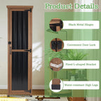 62" H Outdoor Corner Storage Cabinet with Lockable Doors, Outdoor Indoor Small Storage Cabinet with Metal Top, 3 Adjustable Shelves for Patio, Porch, Entryway or Small Spaces