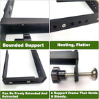 Window Box Brackets for Railing Adjustable Planter Box Brackets Flower Box Brackets for Railings Deck Bird Feeder Hanger for Railing Heavy Duty Bracket for Windowsills, Garden, Fences and Balcony