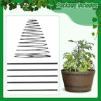 Trellis for Climbing Plants Outdoor, 2 Pack 73inch Tall Plants Trellis Support Metal Garden Trellis for Vegetables Flowers Plants Vine Support